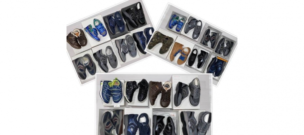 представлено фото лотів із вказаними розмірами. Geox - італійський бренд, виробник взуття та одягу з використанням водонепроникних дихаючих матеріалів.