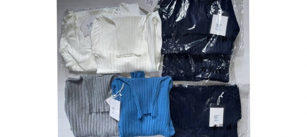 склад: поліестер-52%, модал-35%, еластан-8%, бавовна-5%
Лоти по 6-7 од